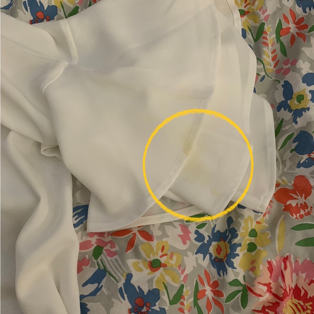 Polyester Blouses one lt blue and one off white - Picture 5 of 6